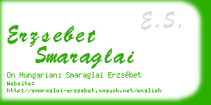 erzsebet smaraglai business card